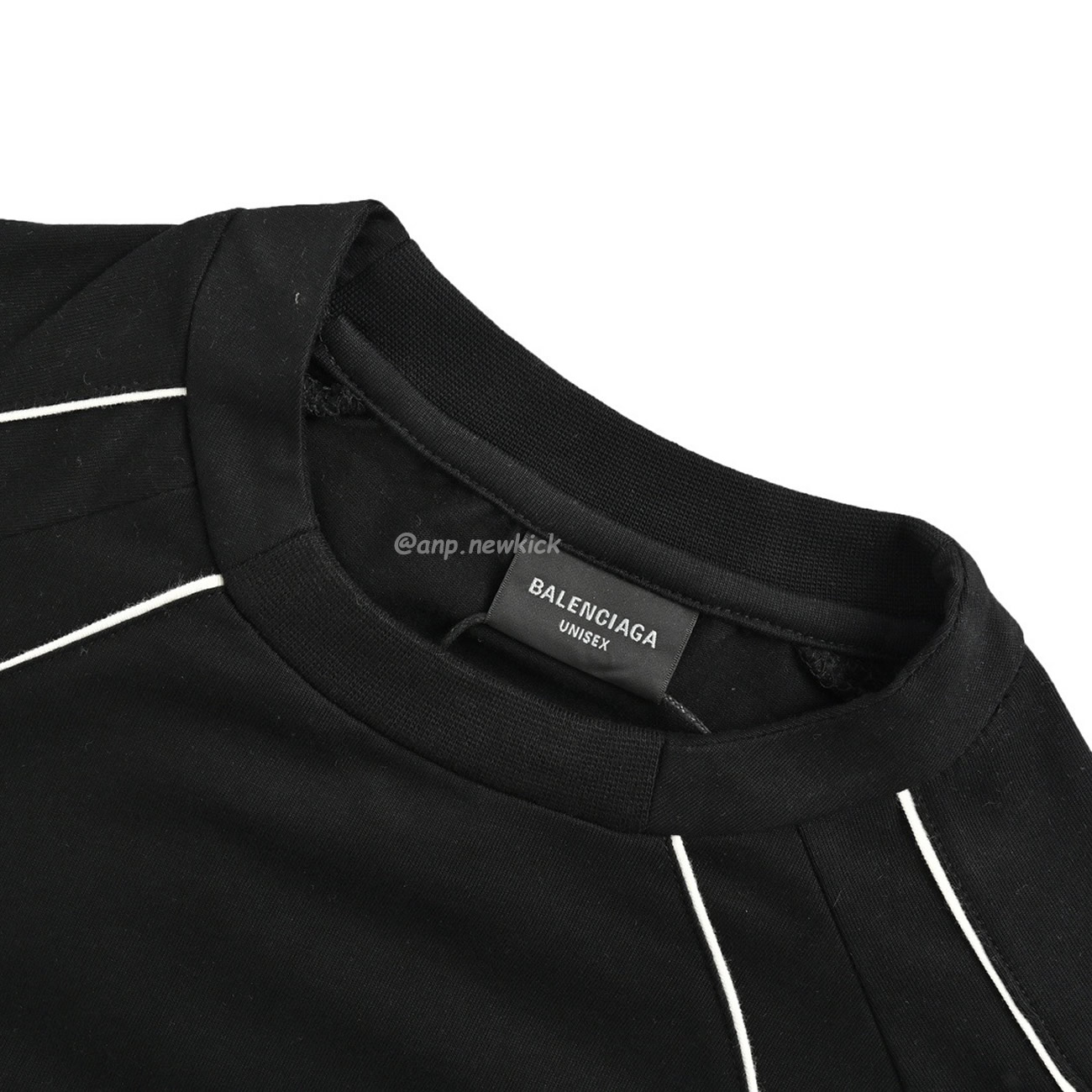 Balenciaga Black Soccer Long Sleeve Jersey T Shirt (10) - newkick.app